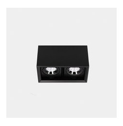 LedsC4 - Downlight MULTIDIR SURFACE SMALL DOUBLE 21.4W blanco neutro 4000K CRI 90 61.9º ON-OFF negro IN IP20 / OUT IP54 2320lm