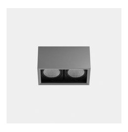 LedsC4 - Downlight MULTIDIR SURFACE SMALL DOUBLE 7.3W blanco cálido 3000K CRI 90 16.5º ON-OFF gris IP23 869lm