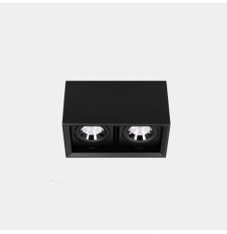 LedsC4 - Downlight MULTIDIR SURFACE SMALL DOUBLE 21.4W blanco neutro 4000K CRI 90 24.5º negro IN IP20 / OUT IP54 2320lm