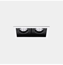 LedsC4 - Downlight MULTIDIR TRIM BIG DOUBLE 46.2W blanco cálido 2700K CRI 90 22.7º DALI-2 blanco IN IP20 / OUT IP54 5430lm