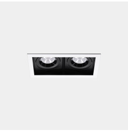 LedsC4 - Downlight MULTIDIR TRIM BIG DOUBLE 46.2W blanco cálido 3000K CRI 90 14.4º ON-OFF blanco IN IP20 / OUT IP54 5470lm