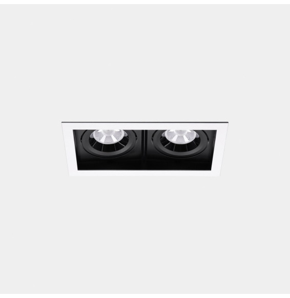 LedsC4 - Downlight MULTIDIR TRIM BIG DOUBLE 46.2W blanco cálido 3000K CRI 90 14.4º blanco IN IP20 / OUT IP54 5470lm