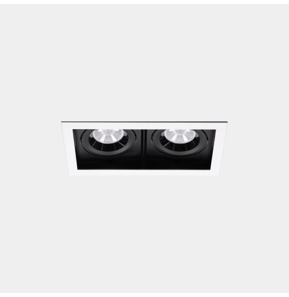 LedsC4 - Downlight MULTIDIR TRIM BIG DOUBLE 46.2W blanco neutro 4000K CRI 90 22.7º DALI-2 blanco IN IP20 / OUT IP54 5786lm