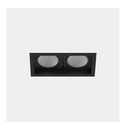 LedsC4 - Downlight MULTIDIR TRIM BIG DOUBLE 46.2W blanco neutro 4000K CRI 90 22.7º Casambi negro IN IP20 / OUT IP54 5786lm