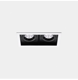 LedsC4 - Downlight MULTIDIR TRIM BIG DOUBLE 60.6W blanco cálido 3000K CRI 90 22.7º Casambi blanco IN IP20 / OUT IP54 6878lm