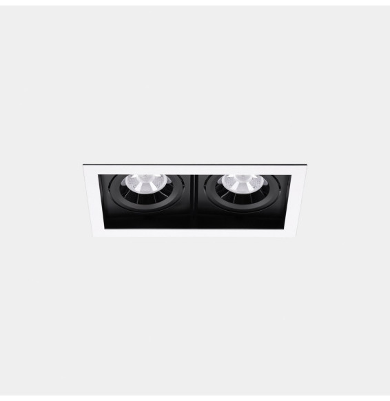 LedsC4 - Downlight MULTIDIR TRIM BIG DOUBLE 60.6W blanco neutro 4000K CRI 90 59º Casambi blanco IN IP20 / OUT IP54 7142lm