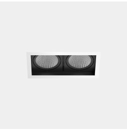LedsC4 - Downlight MULTIDIR TRIM BIG DOUBLE 71.6W blanco neutro 4000K CRI 90 22.7º DALI-2/PUSH blanco IN IP20 / OUT IP54 8396lm