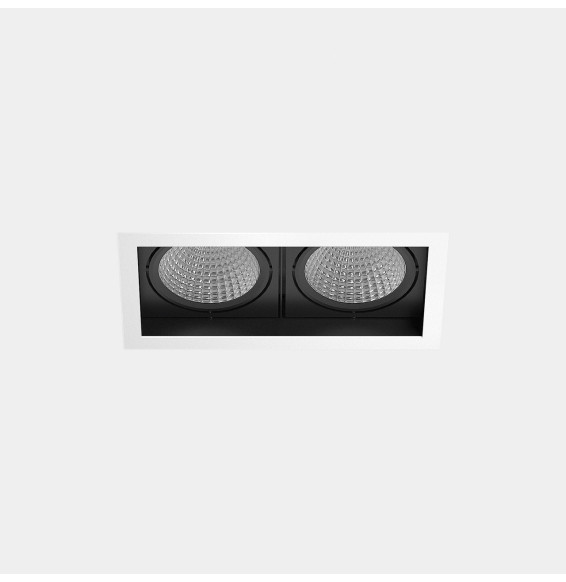 LedsC4 - Downlight MULTIDIR TRIM BIG DOUBLE 71.6W blanco neutro 4000K CRI 90 22.7º DALI-2/PUSH blanco IN IP20 / OUT IP54 8396lm