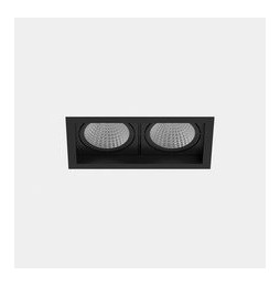 LedsC4 - Downlight MULTIDIR TRIM BIG DOUBLE 71.6W blanco neutro 4000K CRI 90 22.7º DALI-2/PUSH negro IN IP20 / OUT IP54 8396lm