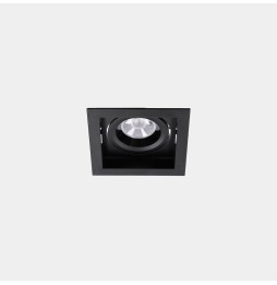 LedsC4 - Downlight MULTIDIR TRIM BIG SINGLE 16.6W blanco cálido 2700K CRI 90 22.5º negro IN IP20 / OUT IP54 1957lm