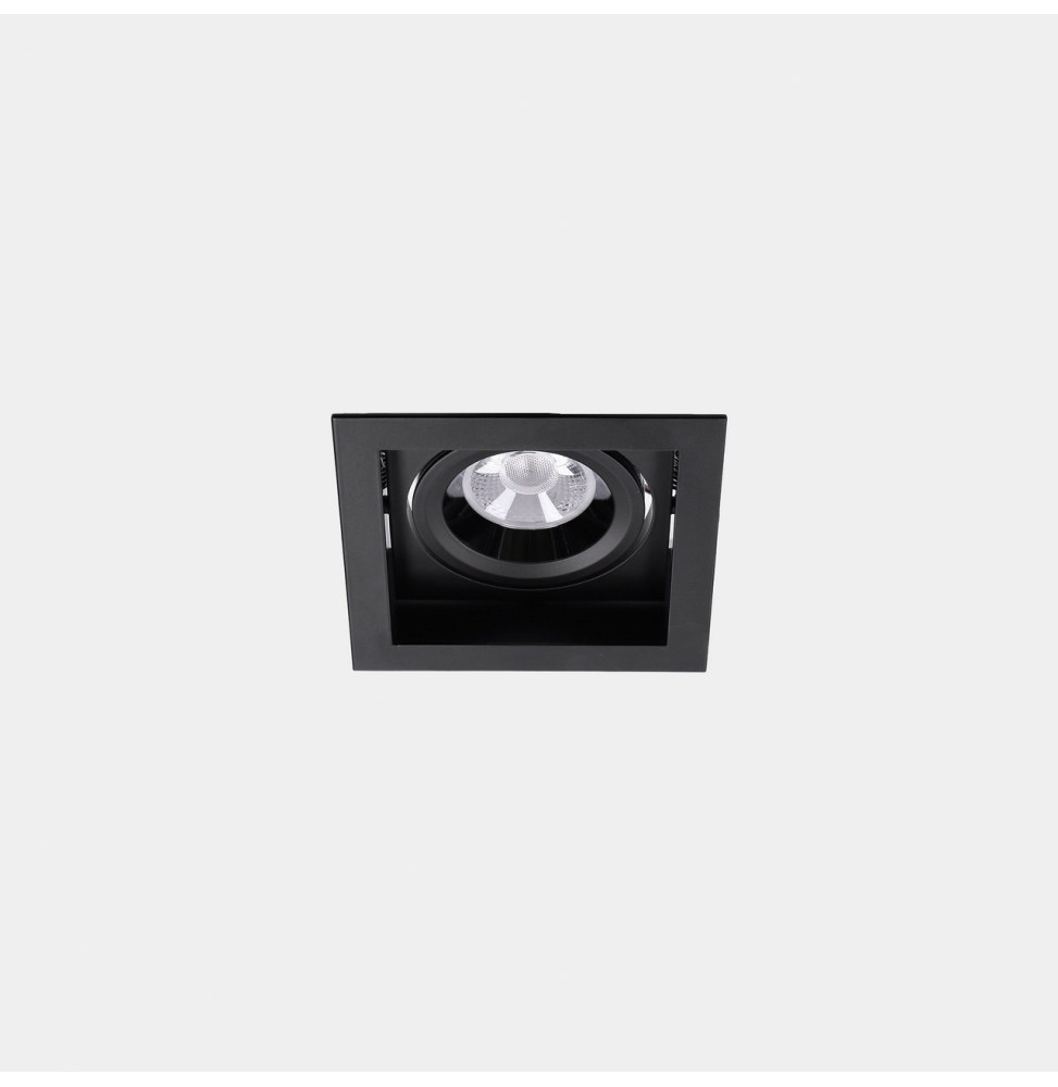 LedsC4 - Downlight MULTIDIR TRIM BIG SINGLE 16.6W blanco cálido 2700K CRI 90 22.5º negro IN IP20 / OUT IP54 1957lm