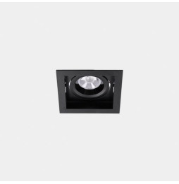 LedsC4 - Downlight MULTIDIR TRIM BIG SINGLE 16.6W blanco cálido 2700K CRI 90 22.5º ON-OFF negro IN IP20 / OUT IP54 1957lm
