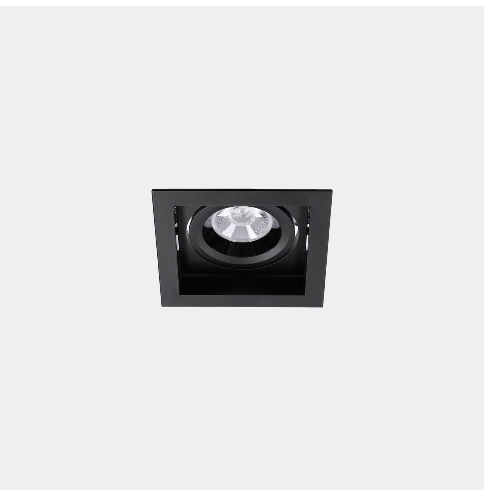 LedsC4 - Downlight MULTIDIR TRIM BIG SINGLE 16.6W blanco cálido 3000K CRI 90 59º ON-OFF negro IN IP20 / OUT IP54 2010lm