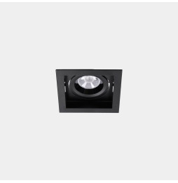 LedsC4 - Downlight MULTIDIR TRIM BIG SINGLE 16.6W blanco cálido 3000K CRI 90 22.5º negro IN IP20 / OUT IP54 1971lm