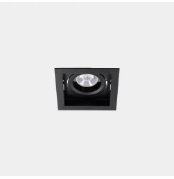 LedsC4 - Downlight MULTIDIR TRIM BIG SINGLE 16.6W blanco cálido 3000K CRI 90 22.5º negro IN IP20 / OUT IP54 1971lm