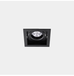 LedsC4 - Downlight MULTIDIR TRIM BIG SINGLE 16.6W blanco cálido 3000K CRI 90 59º negro IN IP20 / OUT IP54 2010lm
