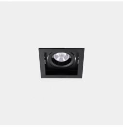 LedsC4 - Downlight MULTIDIR TRIM BIG SINGLE 16.6W blanco cálido 3000K CRI 90 59º negro IN IP20 / OUT IP54 2010lm