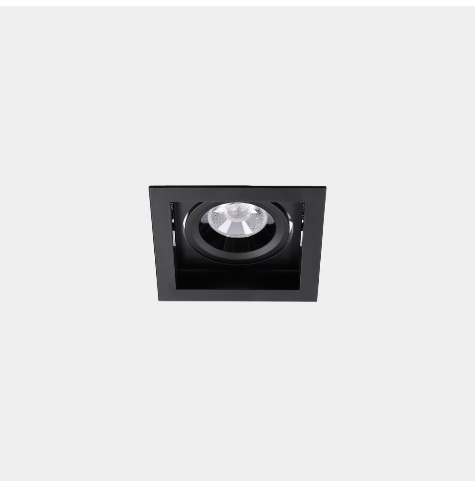 LedsC4 - Downlight MULTIDIR TRIM BIG SINGLE 16.6W blanco cálido 3000K CRI 90 22.5º ON-OFF negro IN IP20 / OUT IP54 1971lm