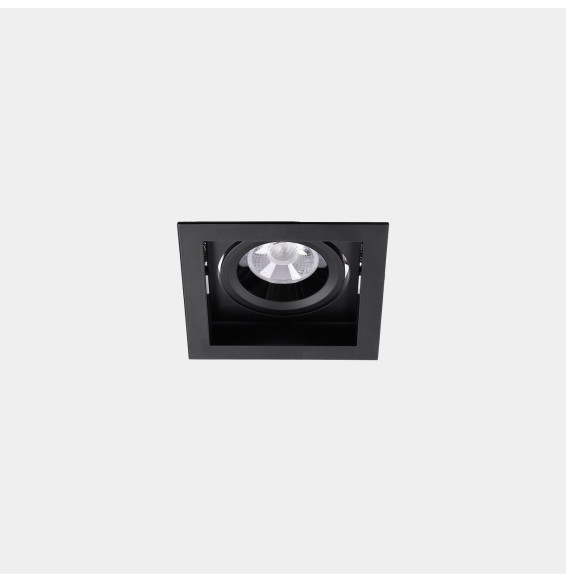 LedsC4 - Downlight MULTIDIR TRIM BIG SINGLE 16.6W blanco cálido 3000K CRI 90 22.5º ON-OFF negro IN IP20 / OUT IP54 1971lm