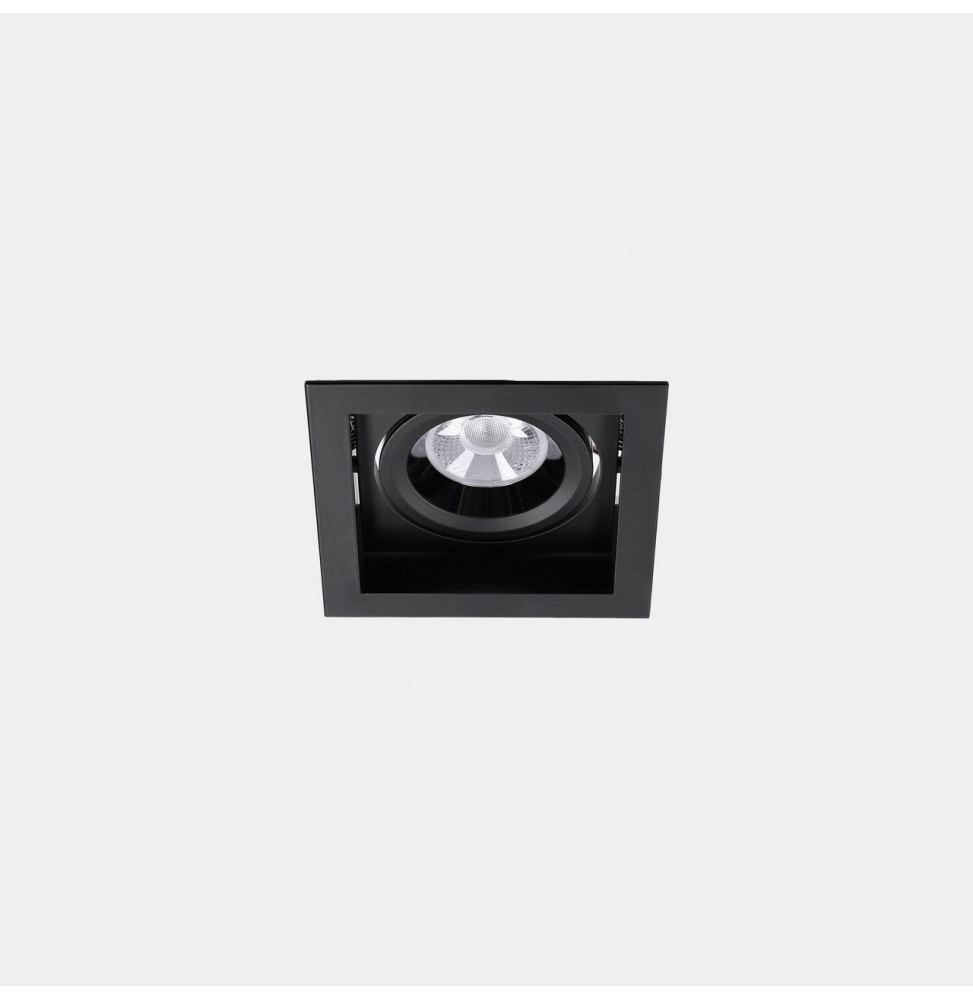 LedsC4 - Downlight MULTIDIR TRIM BIG SINGLE 16.6W blanco cálido 3000K CRI 90 59º Casambi negro IN IP20 / OUT IP54 2010lm