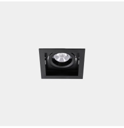 LedsC4 - Downlight MULTIDIR TRIM BIG SINGLE 16.6W blanco cálido 3000K CRI 90 22.5º Casambi negro IN IP20 / OUT IP54 1971lm
