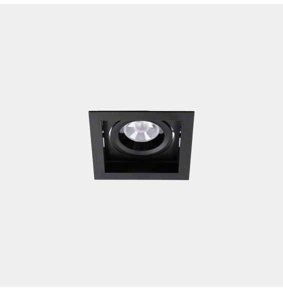 LedsC4 - Downlight MULTIDIR TRIM BIG SINGLE 16.6W blanco cálido 3000K CRI 90 22.5º Casambi negro IN IP20 / OUT IP54 1971lm