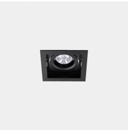 LedsC4 - Downlight MULTIDIR TRIM BIG SINGLE 16.6W blanco cálido 3000K CRI 90 22.5º Casambi negro IN IP20 / OUT IP54 1971lm