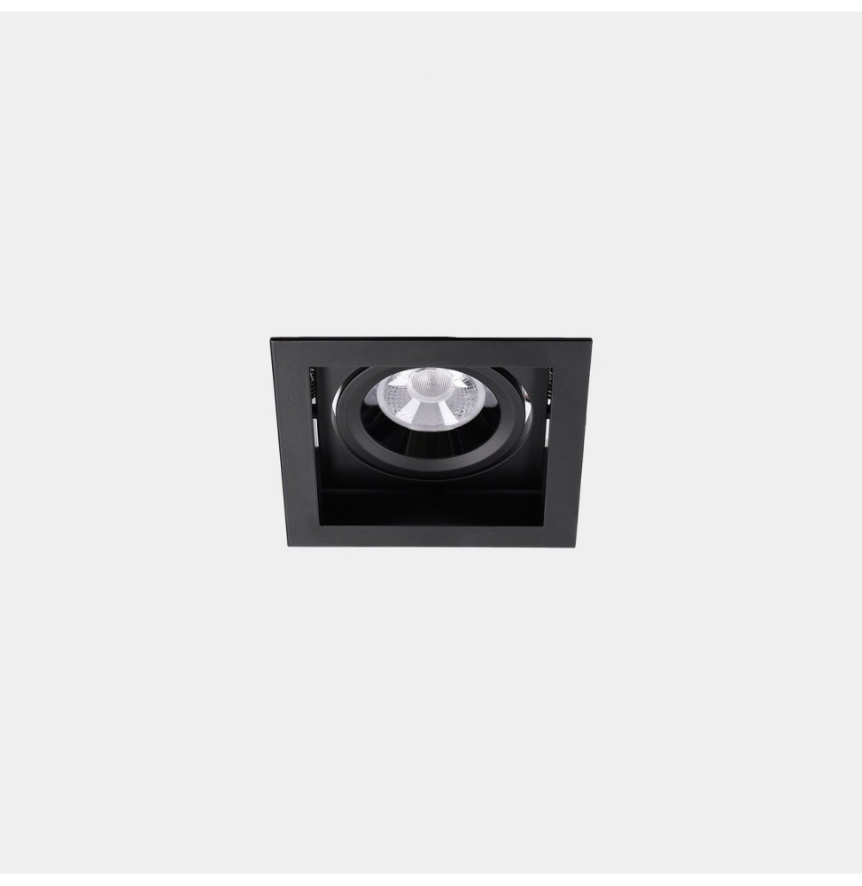 LedsC4 - Downlight MULTIDIR TRIM BIG SINGLE 16.6W blanco cálido 3000K CRI 90 14.6º ON-OFF negro IN IP20 / OUT IP54 2008lm