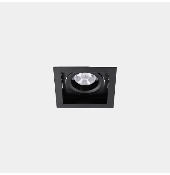 LedsC4 - Downlight MULTIDIR TRIM BIG SINGLE 16.6W blanco cálido 3000K CRI 90 14.6º ON-OFF negro IN IP20 / OUT IP54 2008lm