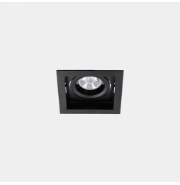 LedsC4 - Downlight MULTIDIR TRIM BIG SINGLE 23.1W blanco cálido 3000K CRI 90 14.4º Casambi negro IN IP20 / OUT IP54 2735lm
