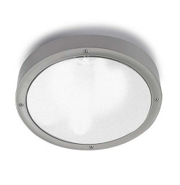 LedsC4 - Aplique BASIC ALUMINIUM 23W E-27 gris