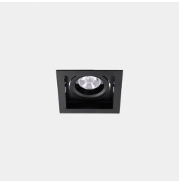 LedsC4 - Downlight MULTIDIR TRIM BIG SINGLE 30.3W blanco cálido 3000K CRI 90 22.7º negro IN IP20 / OUT IP54 3439lm