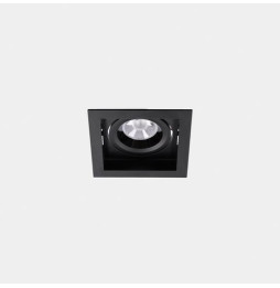 LedsC4 - Downlight MULTIDIR TRIM BIG SINGLE 35.8W blanco cálido 3000K CRI 90 22.7º negro IN IP20 / OUT IP54 3968lm