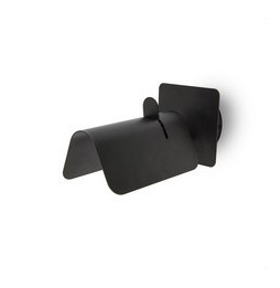 FARO - Aplique SMILE E27 40W negro