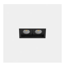 LedsC4 - Downlight MULTIDIR TRIM SMALL DOUBLE 14.6W blanco cálido 2700K CRI 90 24.1º negro IN IP20 / OUT IP54 1708lm
