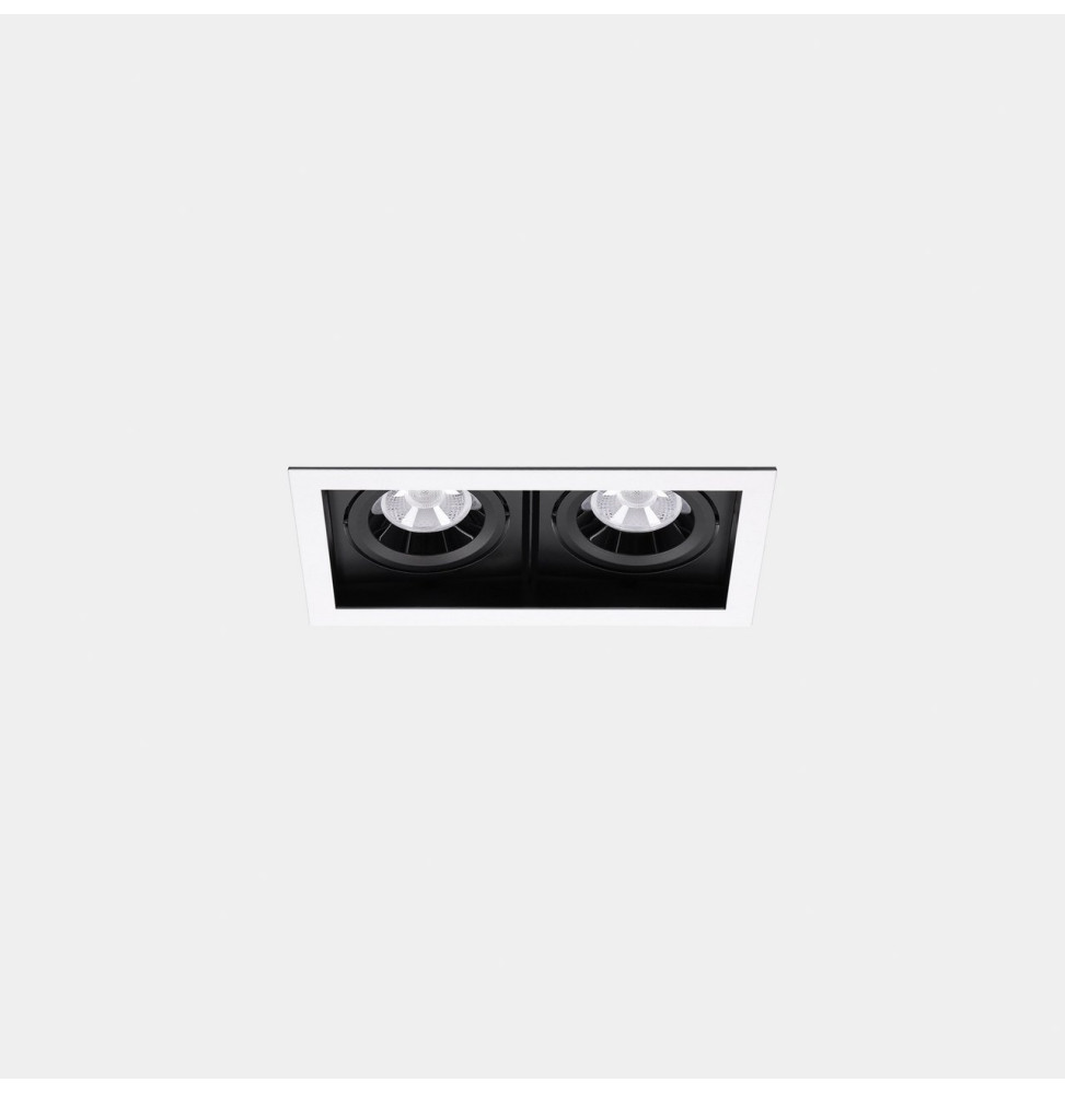 LedsC4 - Downlight MULTIDIR TRIM SMALL DOUBLE 14.6W blanco cálido 3000K CRI 90 16.5º blanco IN IP20 / OUT IP54 1738lm