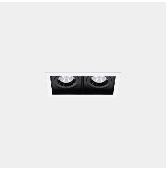 LedsC4 - Downlight MULTIDIR TRIM SMALL DOUBLE 14.6W blanco cálido 3000K CRI 90 16.5º blanco IN IP20 / OUT IP54 1738lm