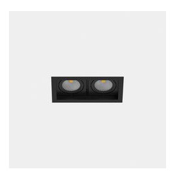 LedsC4 - Downlight MULTIDIR TRIM SMALL DOUBLE 14.6W blanco cálido 3000K CRI 90 61.9º negro IN IP20 / OUT IP54 1708lm