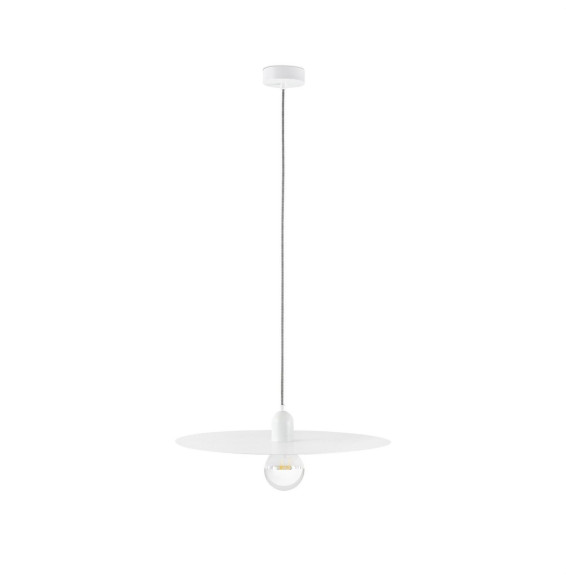 FARO - Luminaria colgar PLAT E27 60W blanco
