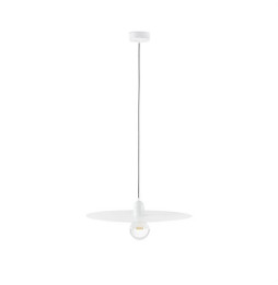 FARO - Luminaria colgar PLAT E27 60W blanco