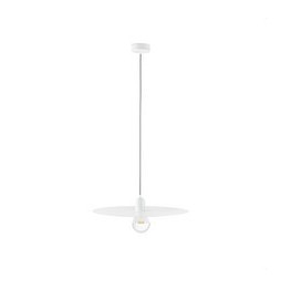 FARO - Luminaria colgar PLAT E27 60W blanco