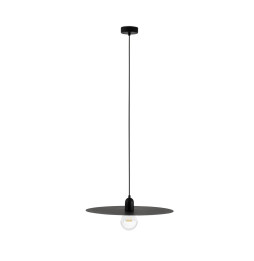 FARO - Luminaria colgar PLAT E27 60W negro