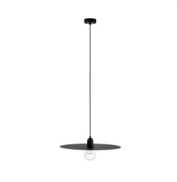 FARO - Luminaria colgar PLAT E27 60W negro
