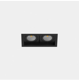 LedsC4 - Downlight MULTIDIR TRIM SMALL DOUBLE 14.6W blanco neutro 4000K CRI 90 16.5º negro IN IP20 / OUT IP54 1836lm