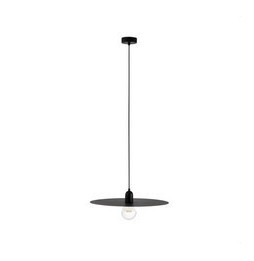 FARO - Luminaria colgar PLAT E27 60W negro