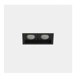 LedsC4 - Downlight MULTIDIR TRIM SMALL DOUBLE 14.6W blanco cálido 3000K CRI 90 16.5º negro IN IP20 / OUT IP54 1738lm