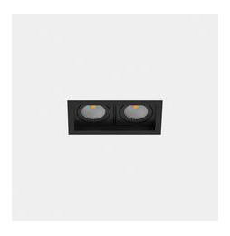 LedsC4 - Downlight MULTIDIR TRIM SMALL DOUBLE 21.4W blanco cálido 2700K CRI 90 17.6º Casambi negro IN IP20 / OUT IP54 2174lm