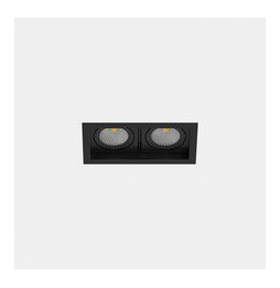 LedsC4 - Downlight MULTIDIR TRIM SMALL DOUBLE 14.6W blanco neutro 4000K CRI 90 24.1º negro IN IP20 / OUT IP54 1818lm