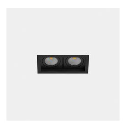 LedsC4 - Downlight MULTIDIR TRIM SMALL DOUBLE 14.6W blanco neutro 4000K CRI 90 61.9º negro IN IP20 / OUT IP54 1804lm