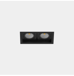 LedsC4 - Downlight MULTIDIR TRIM SMALL DOUBLE 14.6W blanco cálido 2700K CRI 90 61.9º negro IN IP20 / OUT IP54 1696lm